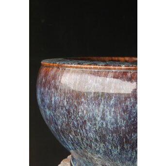 海鼠釉 大瓶掛/火鉢　P383 