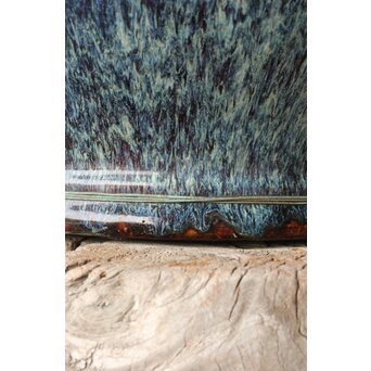 海鼠釉 大瓶掛/火鉢　P383 