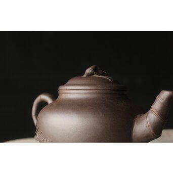 凌玉妹 竹型 紫泥急須/茶壺　P384 