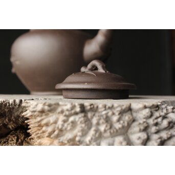 凌玉妹 竹型 紫泥急須/茶壺　P384 