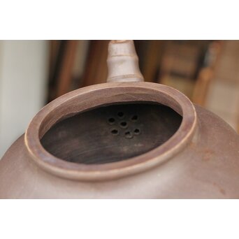 凌玉妹 竹型 紫泥急須/茶壺　P384 