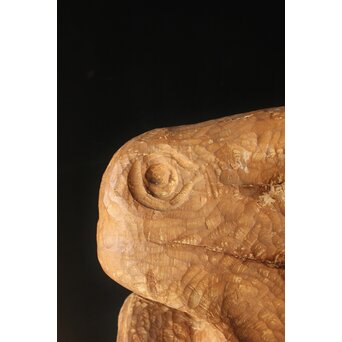 恐竜か 駱駝か 木彫オブジェ　X399 