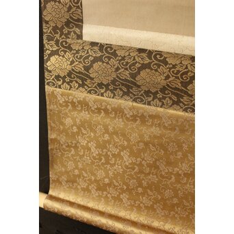 倣 柳沢淇園 柳里恭 唐人物 絹本軸装　Z387 