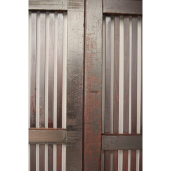 時代格子戸 2枚1組　L1072 互いの擦れなどが少し見られます