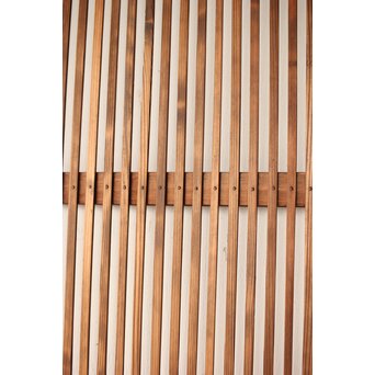 クリアガラス 白木格子戸 3枚1組　L1073 