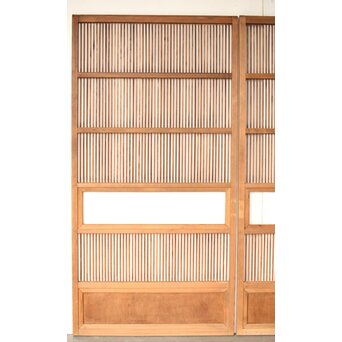 クリアガラス 白木格子戸 3枚1組　L1073 