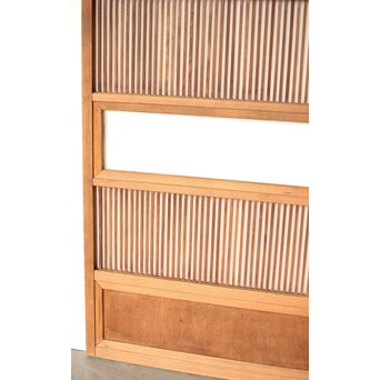 クリアガラス 白木格子戸 3枚1組　L1073 