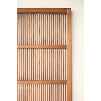 クリアガラス 白木格子戸 3枚1組　L1073 