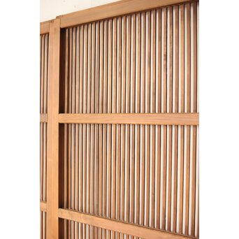 クリアガラス 白木格子戸 3枚1組　L1073 