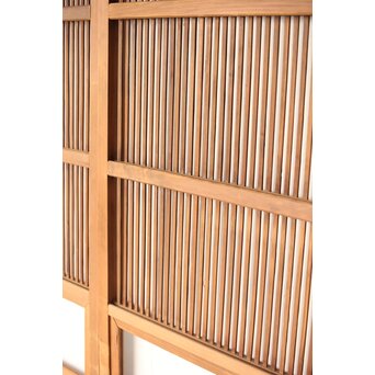 クリアガラス 白木格子戸 3枚1組　L1073 