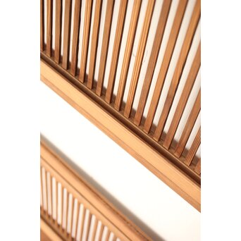 クリアガラス 白木格子戸 3枚1組　L1073 