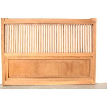 クリアガラス 白木格子戸 3枚1組　L1073 