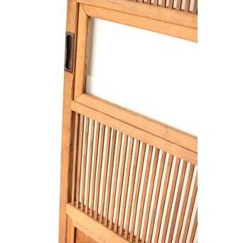 クリアガラス 白木格子戸 3枚1組　L1073 