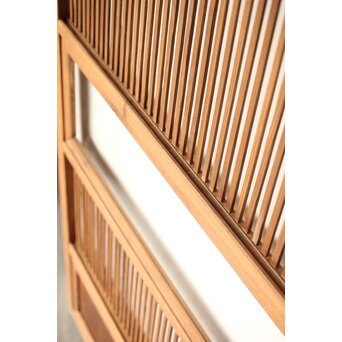 クリアガラス 白木格子戸 3枚1組　L1073 