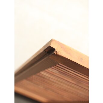 クリアガラス 白木格子戸 3枚1組　L1073 