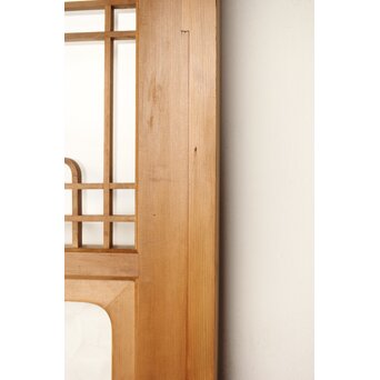 曲木組子のプレスガラス戸L　GD0159 