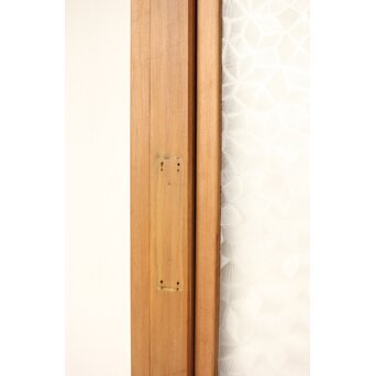 曲木組子のプレスガラス戸L　GD0159 