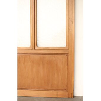 曲木組子のプレスガラス戸L　GD0159 