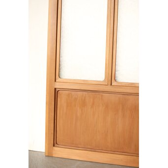 曲木組子のプレスガラス戸L　GD0159 