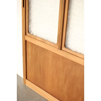 曲木組子のプレスガラス戸M　GD0160 