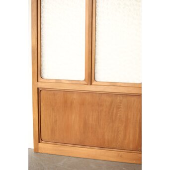 曲木組子のプレスガラス戸M　GD0160 