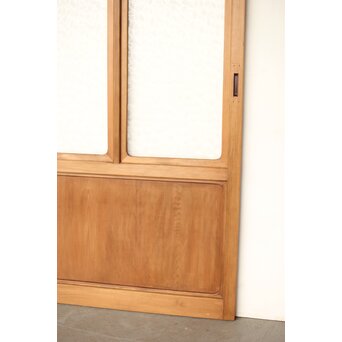 曲木組子のプレスガラス戸M　GD0160 