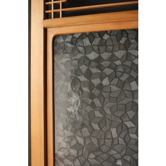 曲木組子のプレスガラス戸M　GD0160 