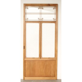 曲木組子のプレスガラス戸M　GD0160 