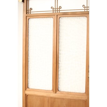 曲木組子のプレスガラスドア　GD0161 