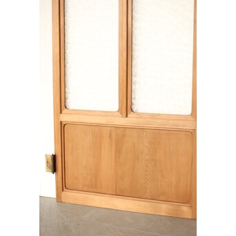 曲木組子のプレスガラスドア　GD0161 