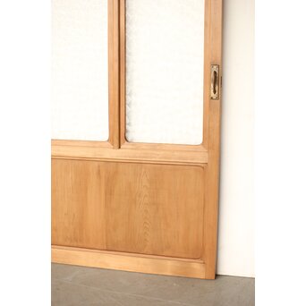 曲木組子のプレスガラスドア　GD0161 