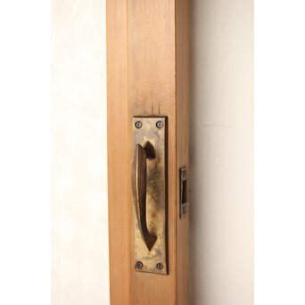 曲木組子のプレスガラスドア　GD0161 