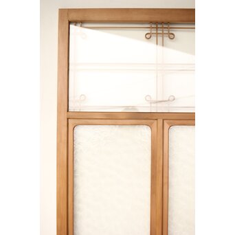 曲木組子のプレスガラスドア　GD0161 