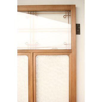 曲木組子のプレスガラスドア　GD0161 