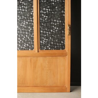 曲木組子のプレスガラスドア　GD0161 