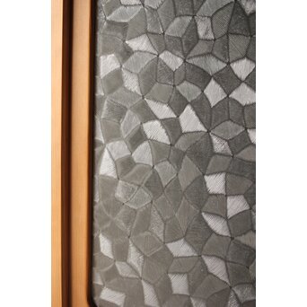 曲木組子のプレスガラスドア　GD0161 