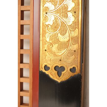 金銅金具 特大寺院筬欄間 2枚1組　R0275 