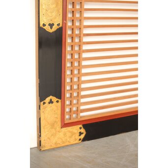 金銅金具 特大寺院筬欄間 2枚1組　R0275 