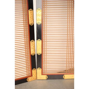 金銅金具 特大寺院筬欄間 2枚1組　R0275 