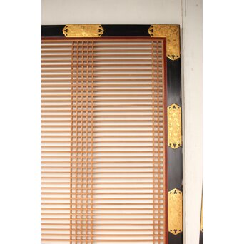 金銅金具 特大寺院筬欄間 2枚1組　R0275 