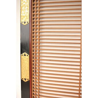 金銅金具 特大寺院筬欄間 2枚1組　R0275 