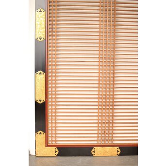 金銅金具 特大寺院筬欄間 2枚1組　R0275 