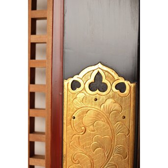 金銅金具 特大寺院筬欄間 2枚1組　R0275 