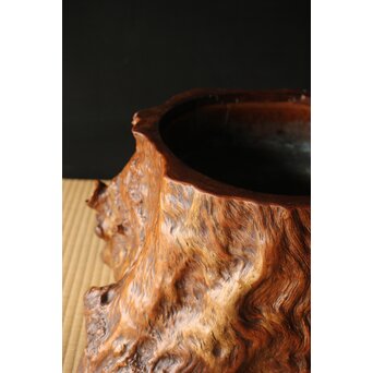 天然木 自然木の瓶掛/火鉢　X400 