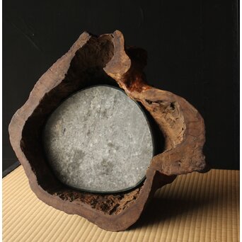 天然木 自然木の瓶掛/火鉢　X400 