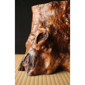 天然木 自然木の瓶掛/火鉢　X400 