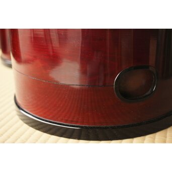 渡辺喜三郎 曲木/まげわっぱ 火鉢/瓶掛 2個1組　Q323 