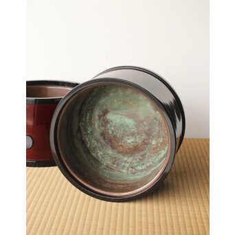 渡辺喜三郎 曲木/まげわっぱ 火鉢/瓶掛 2個1組　Q323 