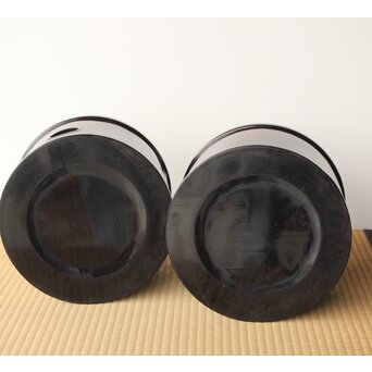 渡辺喜三郎 曲木/まげわっぱ 火鉢/瓶掛 2個1組　Q323 