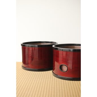 渡辺喜三郎 曲木/まげわっぱ 火鉢/瓶掛 2個1組　Q323 